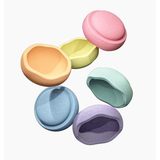 [044239] Stapelstein Mini Original Pastel (Set van 6)