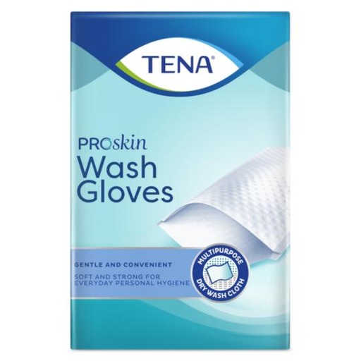 [045853] TENA Proskin Washandjes Wash Gloves (50st)