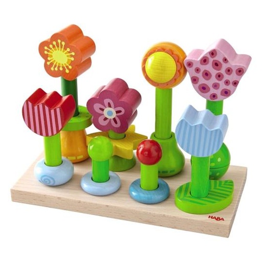 [046273] HABA Opsteekspel 'Bloementuin'