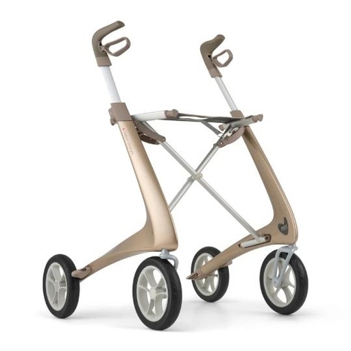 [046345] 220477 Rollator 4-wiels Carbon Ultra Light (Champagne Goud)(BREED)
