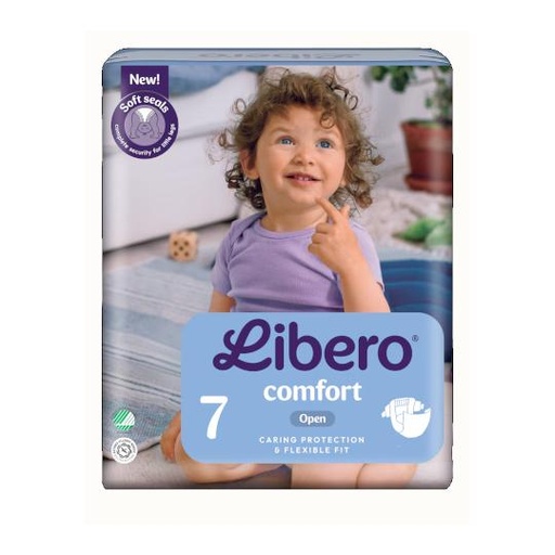 [047939] Libero Comfort 7 Wegwerpluiers New (26st, 26-26kg) (pakje)