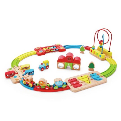 [049279] Hape Regenboog Treinbaan Puzzel
