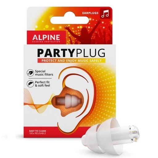 Bouchons d'oreille Alpine Party Plug transparents
