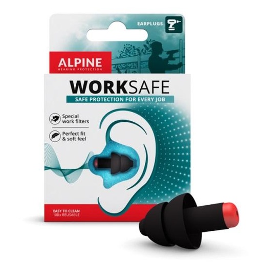 [016301] Alpine WorkSafe Bouchons d’Oreilles pour le Travail