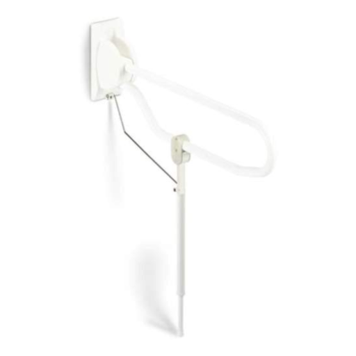 [ST-06284-1] LINIDO Hulppootset voor opklapbeugel - RVS Wit