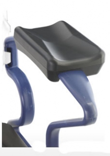 [ST-06734-1] Chaise de douche / siège de toilette à roulettes REBOTEC - acc. Coussin accoudoir