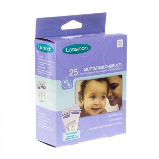 [023287] Lansinoh Bewaarzakjes voor moedermelk (50st)