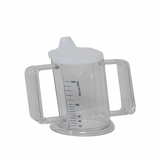 [018703] Handycup Beker schuin met tuitjes met ml aanduiding